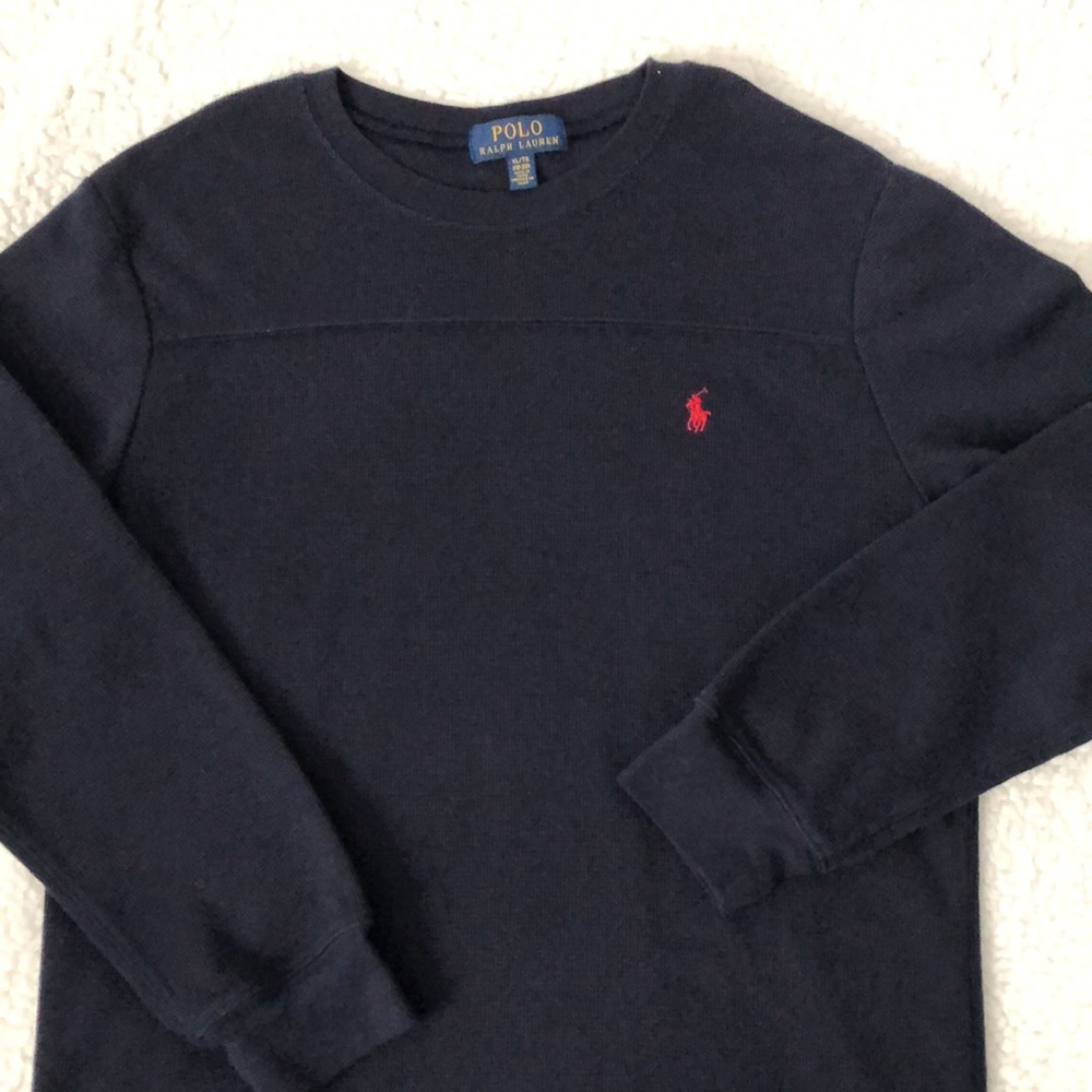 Boys Polo Ralph Lauren waffle shirt in boys size 18